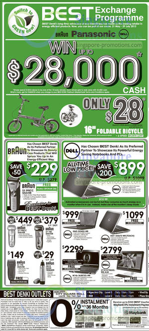 Featured image for (EXPIRED) Best Denki TV, Notebooks, Digital Cameras & Other Electronics Offers 31 May – 6 Jun 2013