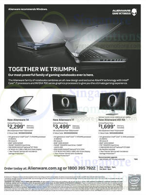 Featured image for Dell Alienware Notebook Offers 26 Jun – 4 Jul 2013