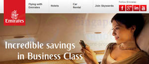 Featured image for (EXPIRED) Emirates Business Class Promotion Air Fares 20 – 25 Jun 2013