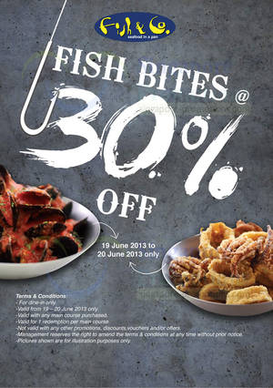 Featured image for Fish & Co 30% Off Fish Bites Promo @ 313 Somerset 19 – 20 Jun 2013