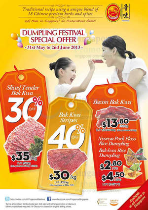 Featured image for Fragrance Foodstuff Up To 40% Off Bakkwa & More 31 May – 2 Jun 2013