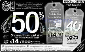 Featured image for Fragrance Foodstuff Up To 40% Off Bakkwa & More 7 – 9 Jun 2013