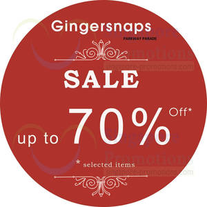 Featured image for (EXPIRED) Gingersnaps Up To 70% Off End of Season Sale @ Parkway Parade 28 Jun 2013