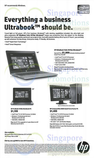 Featured image for HP Business Notebooks & Desktop PC Offers 18 Jun 2013