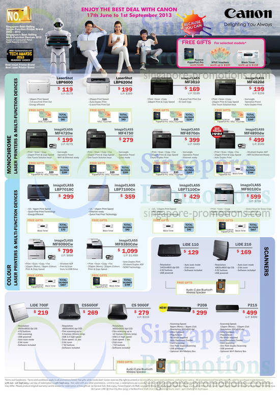 Laser Printers LBP6000, LBP6200d, MF3010, Mf4820d, MF4720w, MF4750, MF4870dn, MF4890dw, LBP7018C, LBP7100Cw, LBP7110Cw, MF8010Cn