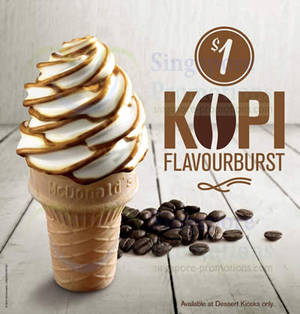Featured image for McDonald’s NEW Kopi Flavourburst Ice Cream @ Dessert Kiosks 14 Jun 2013
