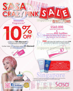 Featured image for (EXPIRED) Sasa Crazy Pink Sale Offers 6 – 30 Jun 2013
