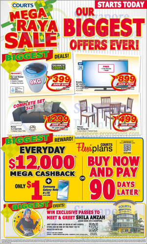 Featured image for Courts Mega Raya Sale Promotion Offers 8 – 9 Jun 2013