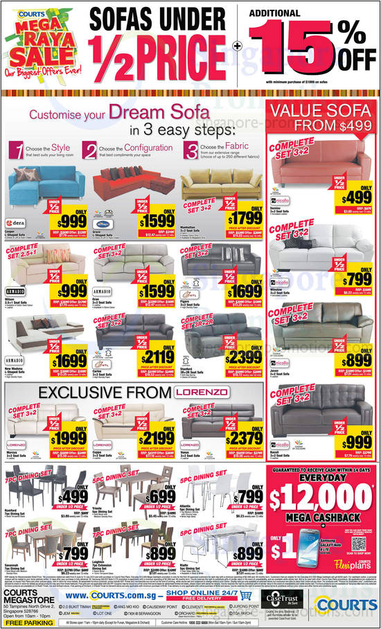 Sofa Sets, Dera, Silentnight, Armadio, HTL, Lorenzo, Nicollo, Dera Cooper