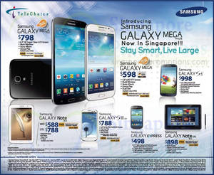 Featured image for Telechoice Samsung Galaxy Smartphone No Contract Price List 22 Jun 2013