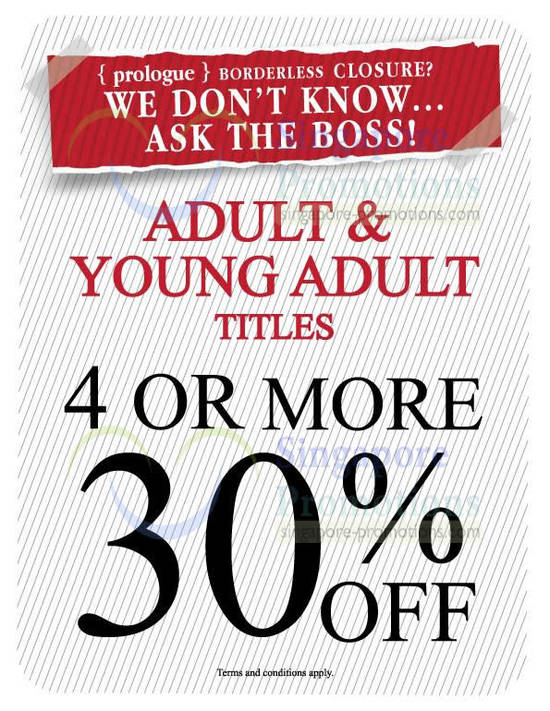 25 Jul 30 Percent Off Four Or More Adult n Young Adult Titles