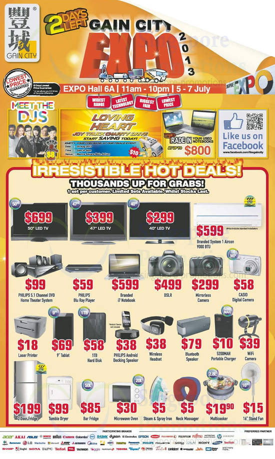 5 Jul Hot Deals TVs, Fridges, Digital Cameras, Electronics