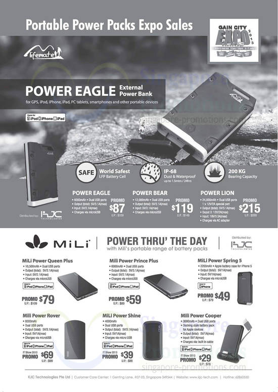 5 Jul Lifemate External Chargers Power Eagle, Bear, Lion, Mili Prince Plus, Spring 5, Queen, Shine, Cooper