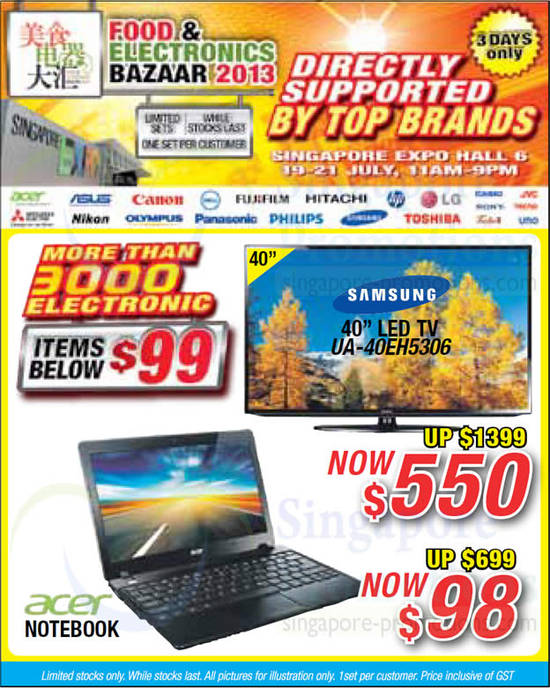 Acer Notebooks, Samsung UA-40EH5306 TV