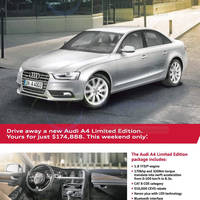 Featured image for Audi A4 Limited Edition Features & Price 20 Jul 2013