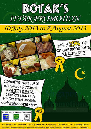 Featured image for (EXPIRED) Botak Jones Iftar Promo Specials 10 Jul – 7 Aug 2013