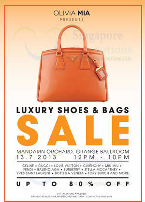 Featured image for (EXPIRED) Brandsfever Handbags Sale Up To 80% Off @ Mandarin Orchard 13 Jul 2013