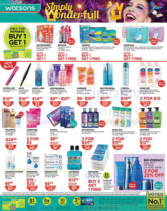 Buy 1 Get 1 Free, Hot Buys, Personal Care, Shampoos, Shower Gels, Mouthwash, Toothpaste