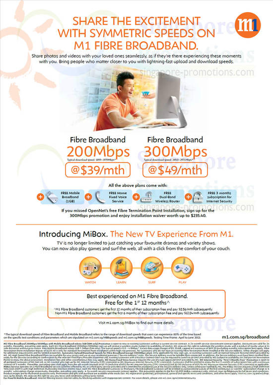 Fibre Broadband 200Mbps, 300mbps, MiBox