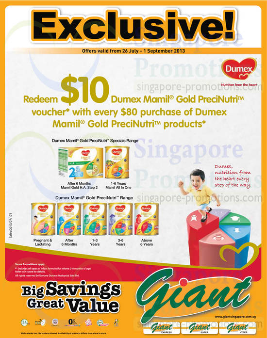 Giant Dumex Promotion 26 Jul 2013