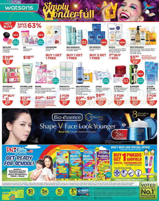 Hot Buys, Up to 63 Percent Off, Proactiv renewing cleanser, Bio-essence royal jelly, PNkids Brain Power