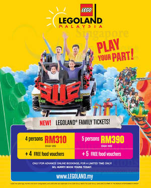 Featured image for (EXPIRED) Legoland Malaysia NEW Family Tickets Combo Deals 9 – 31 Jul 2013