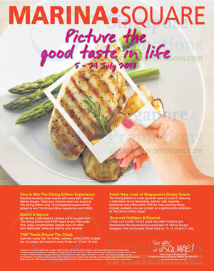 Featured image for (EXPIRED) Marina Square Dining Promotions & Offers 5 – 21 Jul 2013