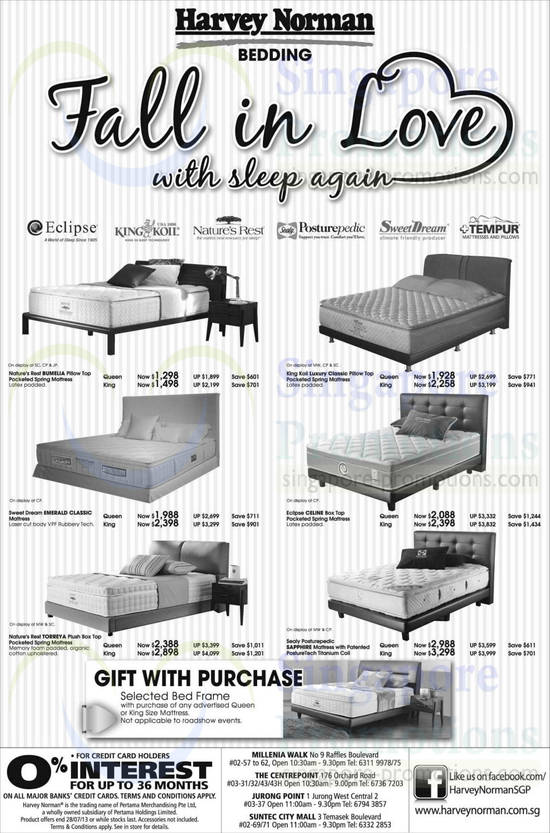 Mattresses, Natures Rest, King Koil, Sweet Dream, Eclipse, Sealy