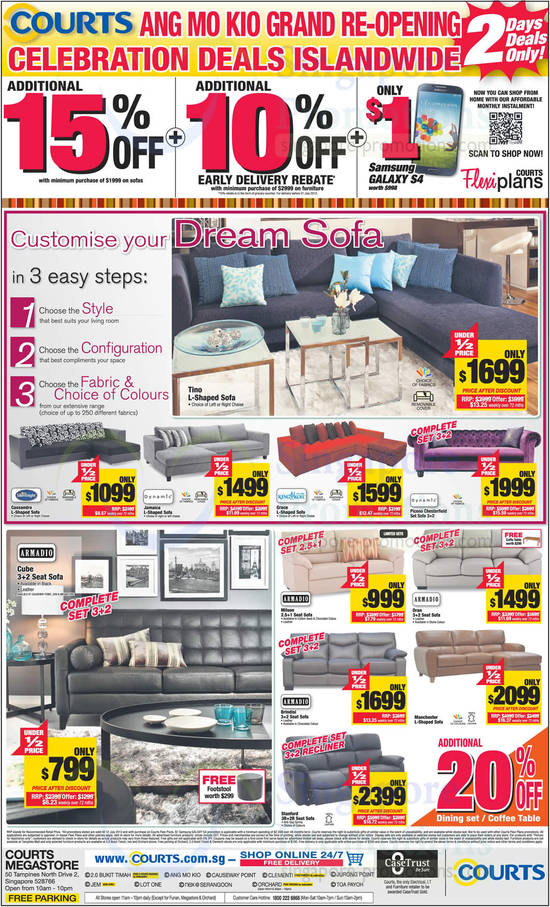 Sofas, Silentnight, Dynamic, King Koil, Armadio