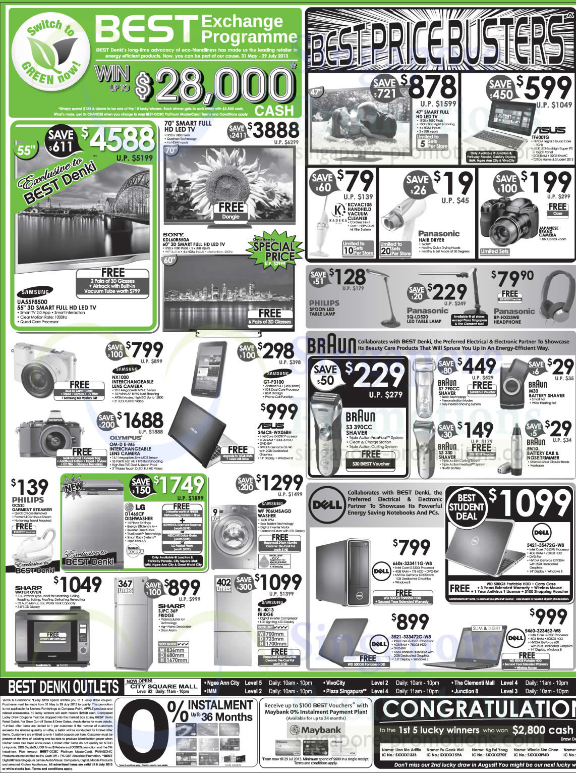 Featured image for Best Denki TV, Notebooks, Digital Cameras & Other Electronics Offers 5 - 8 Jul 2013