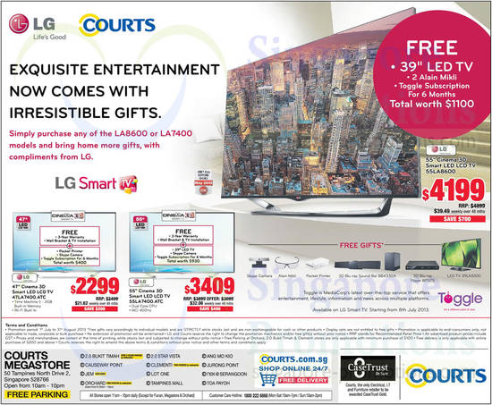 TVs, LG 55LA8600 TV, LG 47LA7400.ATC TV, LG 55LA7400.ATC TV