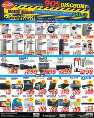 Featured image for Audio House Electronics, TV, Notebooks & Appliances Offers @ Liang Court 6 – 15 July 2013