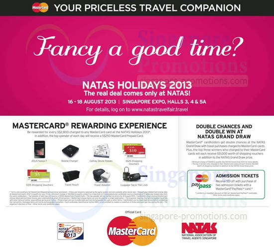 15 Aug Mastercard Spend n Redeem, Double Chances, Double Win, Paypass 1 Dollar Discount