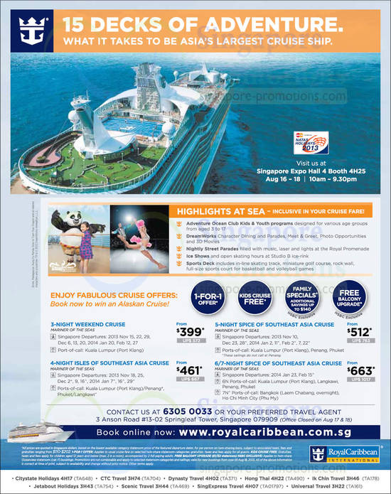 15 Aug Royal Caribbean Cruises, Southeast Asia