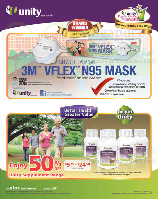 20 Sep 3M VFlex N95 Mask, Supplement Range