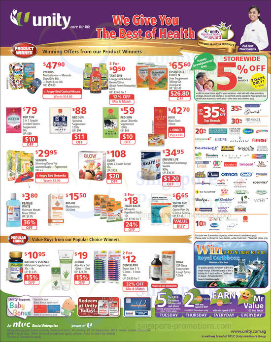 6 Sep Seniors 5 Percent Off Storewide, New Weekly Offers