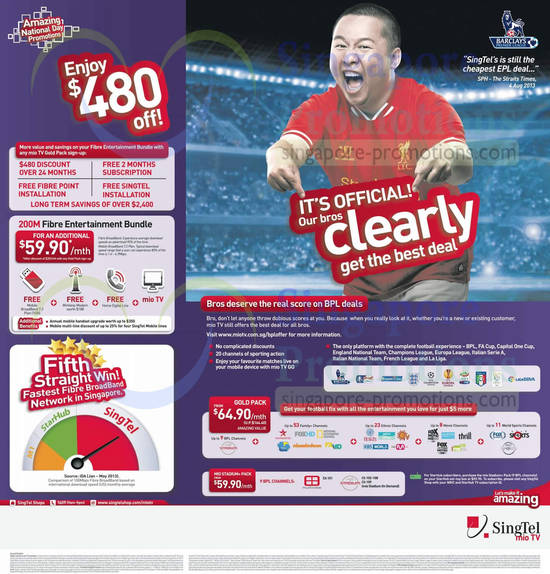 8 Aug Mio TV 480 Dollar Discount, 200Mbps Fibre Broadband Bundle, Gold Pack, Stadium Plus Pack