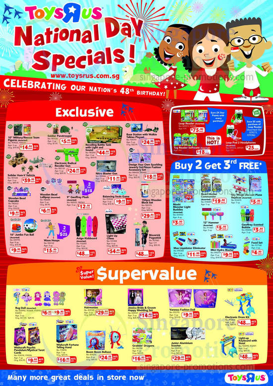 Buy 2 Get 1 Free, Exclusive Offers, SuperValue Offers, Leap Reader, Game, Wooden Bead, Stats