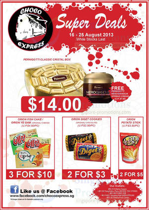 Featured image for (EXPIRED) Choco Express Chocolate Super Deals 16 – 25 Aug 2013