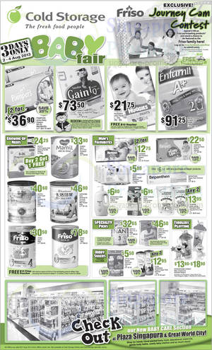 Featured image for (EXPIRED) Cold Storage Baby Fair Promotion Offers 2 – 4 Aug 2013