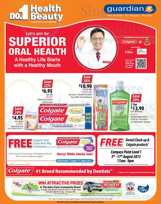 Colgate Products, Free Dental Checkup Compass Point