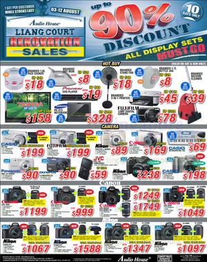 Featured image for Audio House Electronics, TV, Notebooks & Appliances Offers @ Liang Court 3 – 12 Aug 2013