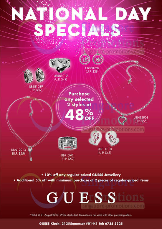 Guess Jewellery 5 Aug 2013