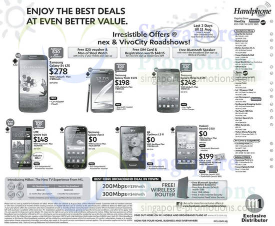 Handphone Shop Samsung Galaxy S4, Ace 2, Note II LTE, Mega 6.3 LTE, HTC Desire 600, LG Optimus L3 II, Huawei Ascend G510