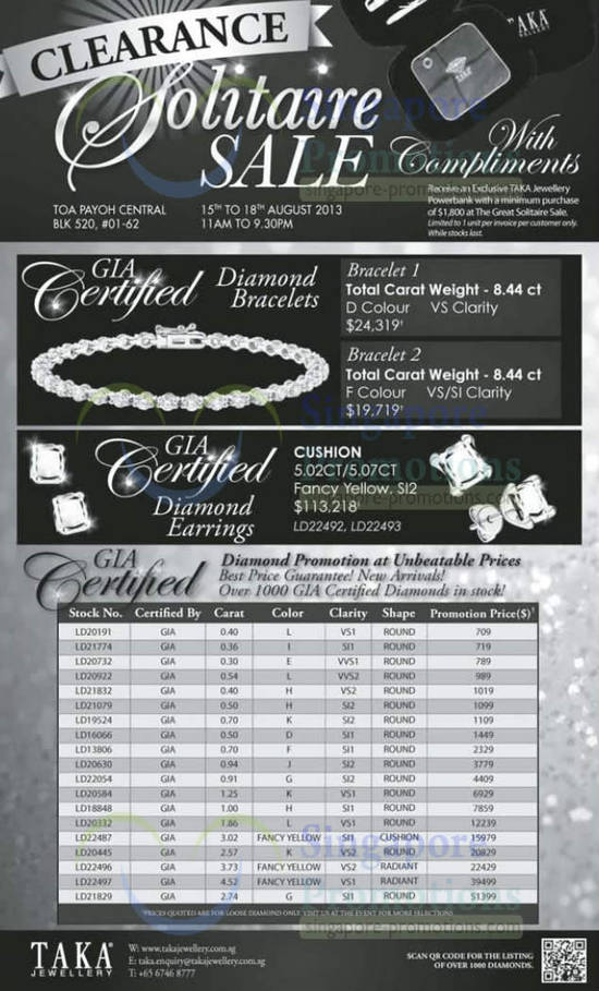 Highlighted Offers, GIA Certified Offers, Diamond Promotion