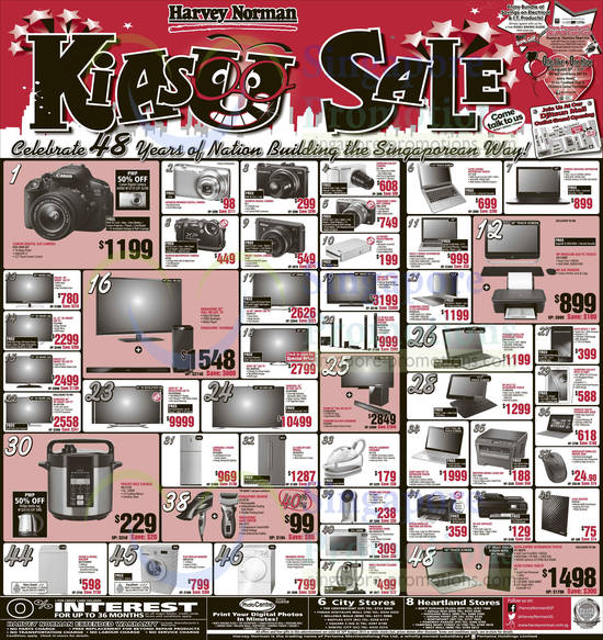 Kiasu Sale Digital Cameras, TVs, Notebooks, Fridges, Washers