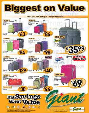 Featured image for (EXPIRED) Giant American Tourister Luggages Promo Offers 23 Aug – 5 Sep 2013