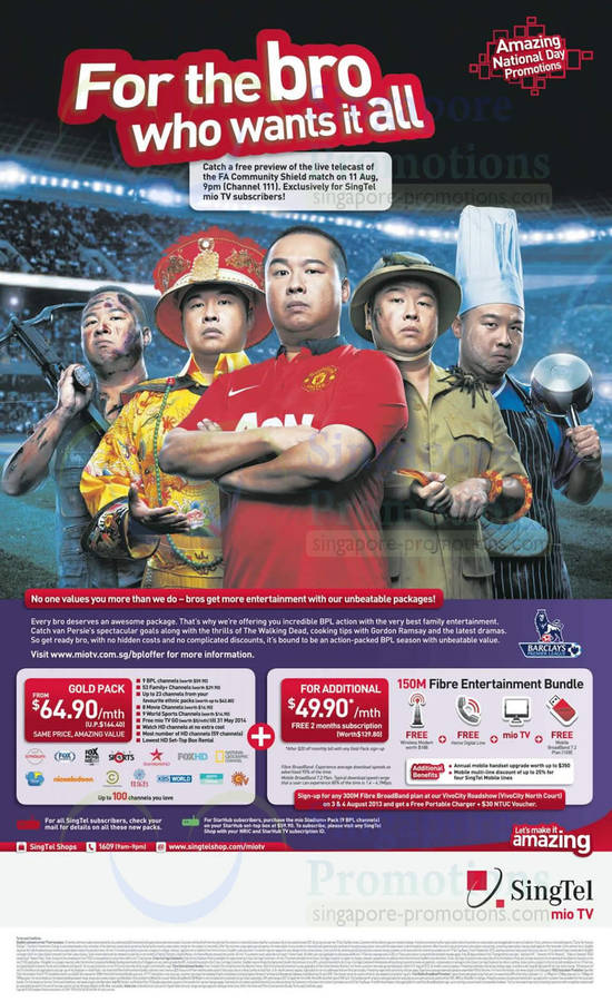 Mio TV Gold Pack, 150Mbps Fibre Broadband TV Bundle, VivoCity Roadshow, Starhub Mio Stadium Pack