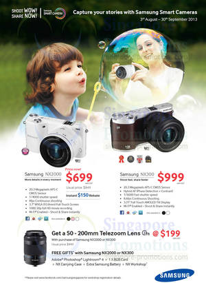 Featured image for (EXPIRED) Samsung Digital Camera Offers 3 Aug – 30 Sep 2013