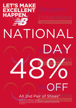 Featured image for (EXPIRED) New Balance 48% Off 2nd Pair Shoes Promo 7 – 11 Aug 2013